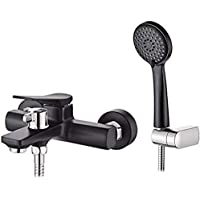 Ibergrif M13004B - Grifo para Ducha Latón- Acero inoxidable- El plastico- Negro
